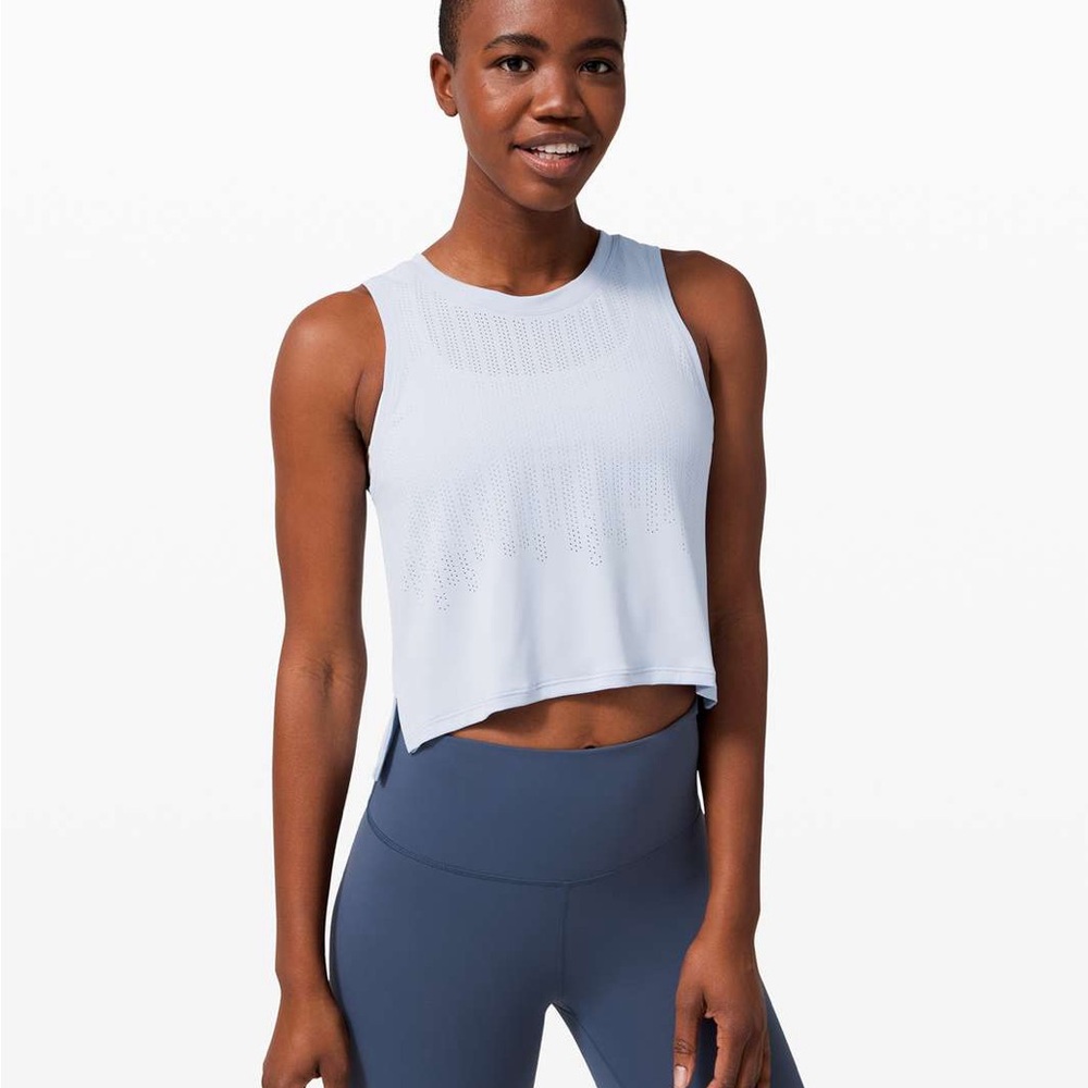 Lululemon Train to Be Light Blue & Royal Blue Muscle Tank Top- 2 Pack